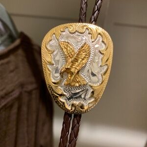 Vintage two-tone Eagle Bolo - Unisex